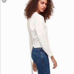 Aritzia Wilfred Laon Blouse in lavender size xs